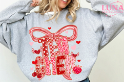 Preppy Teacher Valentine Png Bundle, Coquette Teach Png Product Image 4