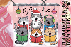 SERENE GIFT 20oz TUMBLER WRAP, Funny Cat Product Image 1