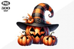 Halloween Pumpkins Sublimation - Clipart PNG Design Product Image 1