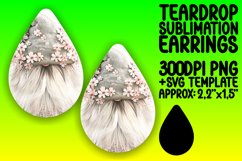 Radiant Gnome Reverie: Sublimation Teardrop Wonders Product Image 1