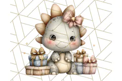Christmas Dinosaur Party Png, Dino Clipart PNG Product Image 4