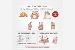 Boo Brew Cafe Clipart Bundle Product Image 9
