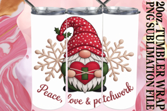 SUNSHINE JOY 20oz TUMBLER WRAP, Holiday Gnome Product Image 1