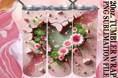 TIMELESS MOMENTS 20oz TUMBLER WRAP, 3D Heart Product Image 1