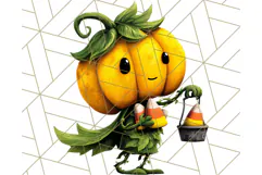 Monster Kids Clipart PNG, Cute Halloween Costume Art Product Image 4