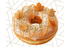 Realistic Halloween Donut Clipart PNG, Spooky Cute Sweets Product Image 4