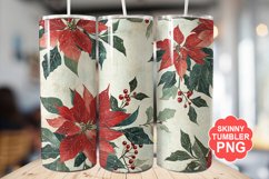 Christmas Flowers Tumbler | Christmas Tumbler Wrap Product Image 1