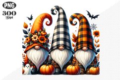 Halloween Gnomes Sublimation - Clipart PNG Design Product Image 1