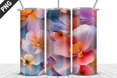 Flowers Tumbler Wrap | Sublimation Design | Tumbler PNG Product Image 1