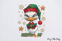 Funny Christmas Duck Sublimation Clipart PNG Product Image 1