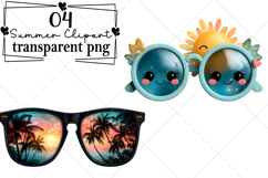 Whimsical Summer Clipart Watercolor PNG Product Image 1