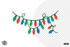 Merry Christmas Lights Clipart Product Image 1