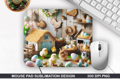 Chicks Mouse Pad Sublimation, Animals Mouse Pad PNG Design Product Image 1