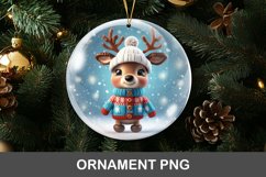 3D christmas ornament - reindeer Product Image 1