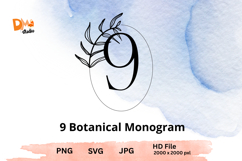 Botanical Monogram - Floral Letter Set for Elegant Designs Product Image 1