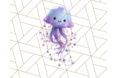 3D Under the Sea Christmas Clipart, Ocean Christmas PNG Product Image 4