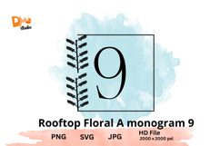 Rooftop Floral Monogram Product Image 1
