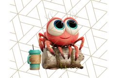 Cute Safari Animal Clipart with Jungle Accessories Png Product Image 4