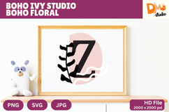 Boho Ivy Studio Boho Floral Monogram Product Image 1
