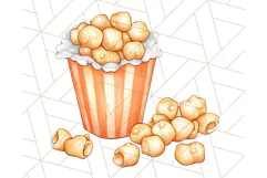 Pastel Summer Treats Clipart PNG, Cute Picnic Fair Food Art Product Image 4