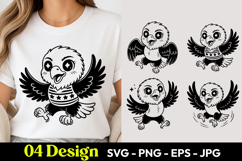 Cute Flying Owl SVG PNG Product Image 1