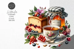 Teatime clipart, Tea clipart, Party clipart Product Image 1