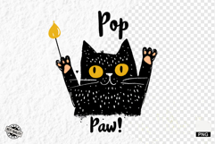 Black Cat Happy Birthday Party Clipart Product Image 1