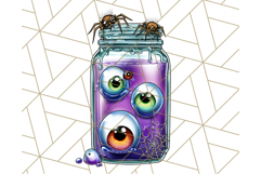 Halloween Monster Clipart PNG, Monsters in Jars, Spooky Png Product Image 4