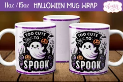 Too cute to spook mug wrap PNG for sublimation Product Image 2