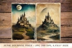 Printable Junk Journal Pages castle 33 Product Image 1