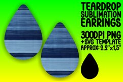 Sublimation Artistry: Teardrop Earring Patterns Product Image 1