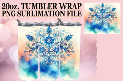 Radiant days 20oz tumbler wrap, Watercolor Pattern Product Image 1