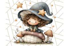 Spooky Little Witches Halloween Clipart PNG Product Image 4