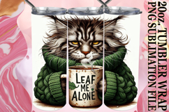 Joyful Colors 20oz tumbler wrap, Grumpy Cat Product Image 1