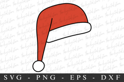 Santa Hat Svg | Christmas svg | Svg cut file Product Image 1