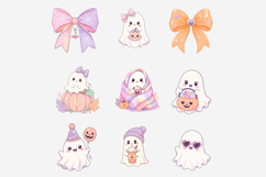 Pastel Halloween Clipart Bundle | Cute Kawaii Halloween PNG Product Image 11