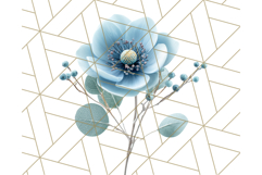 Whimsy Winter Florals Clipart PNG, Christmas Png Clipart Product Image 4