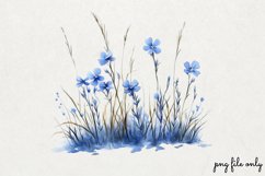 Watercolor Grass Borders Clipart PNG Product Image 1