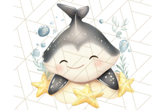 Under the Sea Nursery Clipart, Ocean Animals PNG Product Image 4