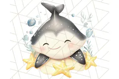 Under the Sea Nursery Clipart, Ocean Animals PNG Product Image 4