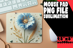 Unique Desk Mat Sublimation Magic, 3D Flower Product Image 1