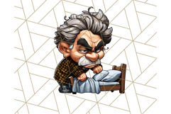 Grumpy Old Man PNG Clipart, Funny Father’s Day Graphics Product Image 4