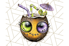 Summerween Tropical Treats Clipart PNG, Halloween Desserts Product Image 4