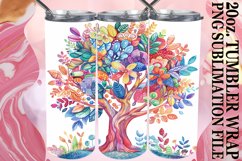 Dynamic Radiant Tree Tumbler Wrap: 20oz Sublimation Product Image 1