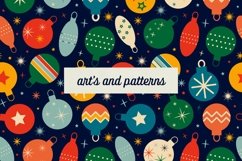 Retro Christmas patterns | Retro Christmas digital paper Product Image 23