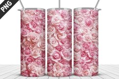 Rose Flowers Tumbler Wrap | Sublimation Design | Tumble PNG Product Image 1