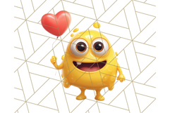 Slime Monster Clipart, Colorful Goo Graphics Png Product Image 4