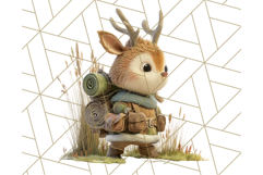 Tiny Explorers Clipart PNG, Animal Adventure PNG Product Image 4