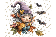Spooky Gnome Village Clipart PNG Halloween Png Product Image 4