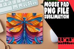 Radiant Colorful Wings Mouse Pad, Sublimation Product Image 1